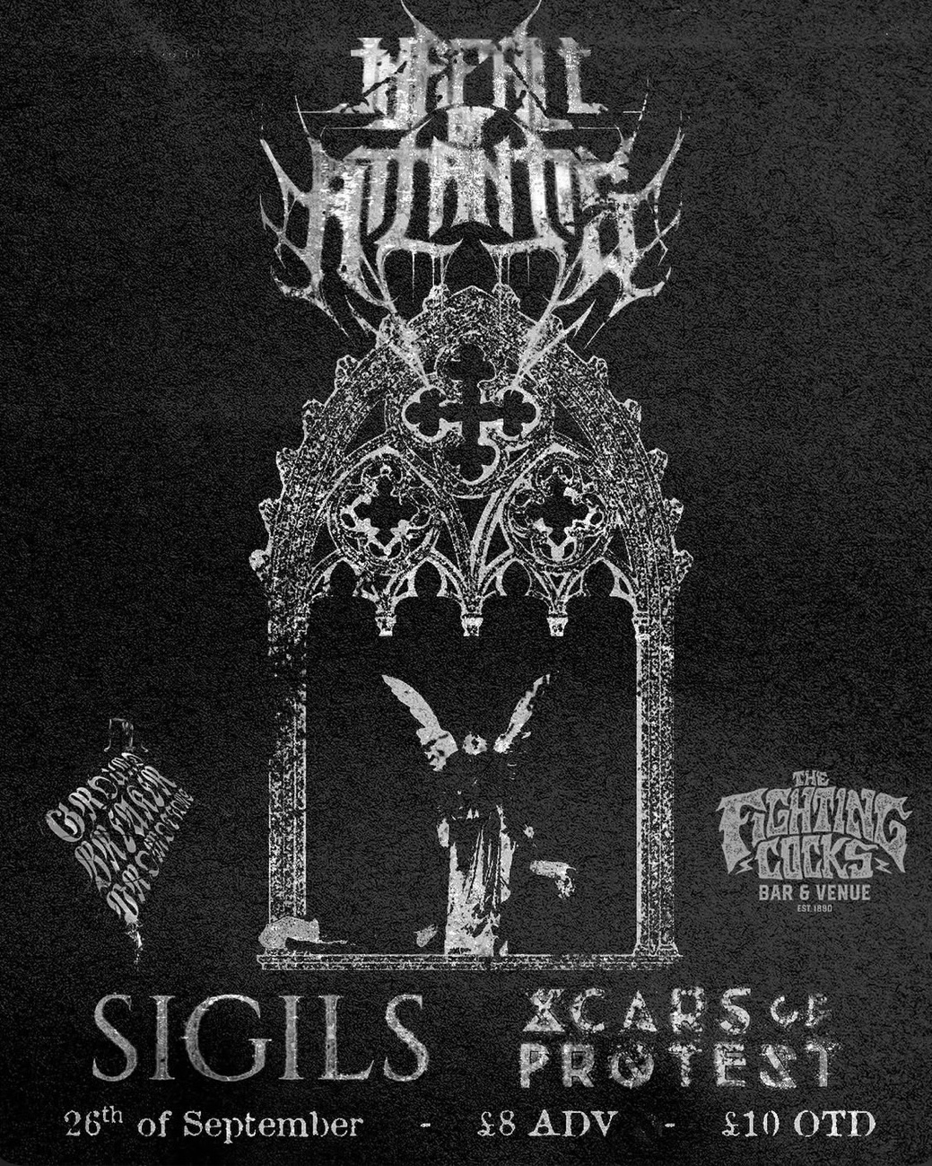 Poster for Scars of Protest at The Fighting Cocks in Kingston on 26 September 2026